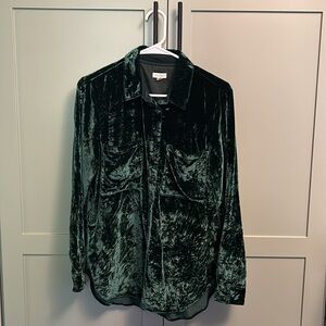 The Hadley Relaxed Buttondown Shirt by Pilcro: Velvet Edition